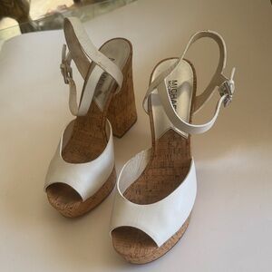 Michael Kors Cream Platform Heels